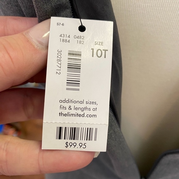 NWT THE LIMITED Gray Sheath Career/ Any Occasion Dress - Picture 5 of 5